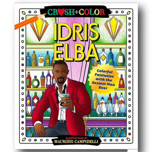 Idris Elba Crush & Color Adult Coloring Book - NWT